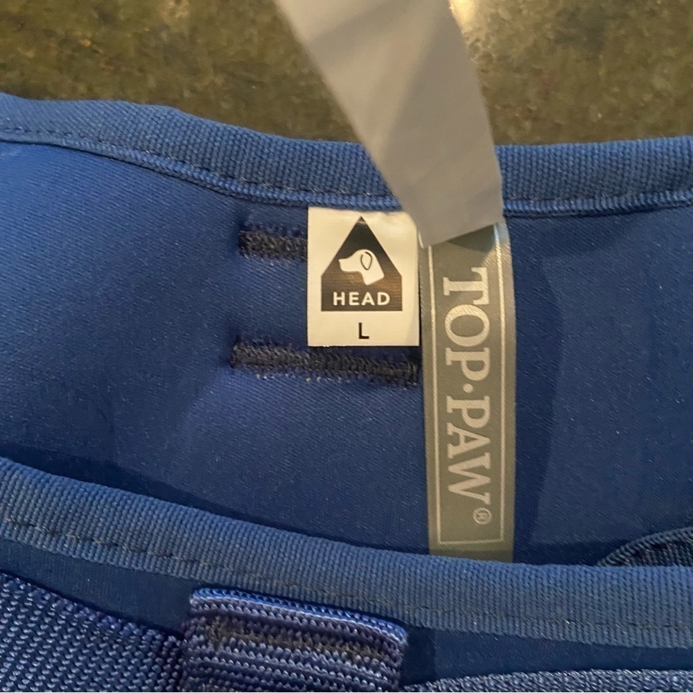 Top Paw harness for DOGS: Size L in a rich blue colour and adjustable comfort - Picture 6 of 11